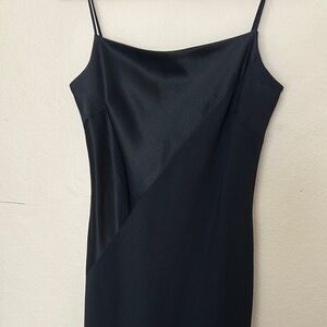Vintage Georgiou Studio Black Slip Dress Size 6